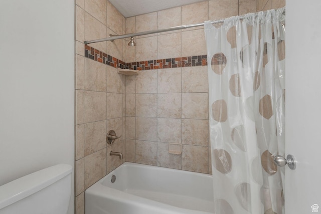 4554 W Birdie Way S, Jordan, UT 84009 - bathroom featuring shower / tub combo and toilet