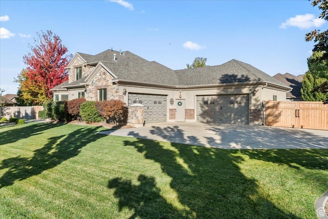 521 W Western Dr S, Kaysville, UT 84037 - view of front of home with an attached garage and stone siding