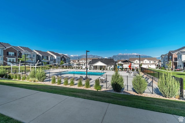 3919 W 1530 N Unit 202, Lehi, UT 84043 - community pool featuring a residential view and a mountain view