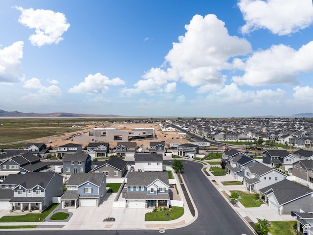 3456 S Linden Way, Syracuse, UT 84075 - aerial perspective of suburban area featuring mountains