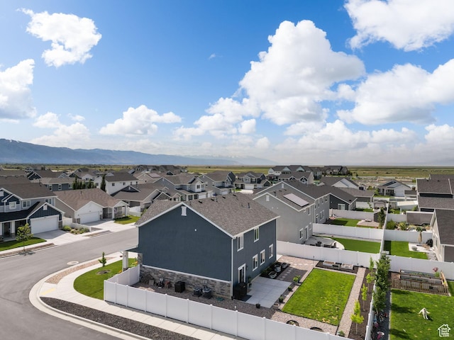 3456 S Linden Way, Syracuse, UT 84075 - aerial perspective of suburban area featuring a mountainous background