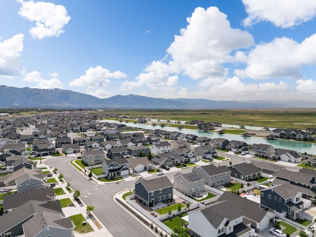 3456 S Linden Way, Syracuse, UT 84075 - aerial perspective of suburban area with a water and mountain view