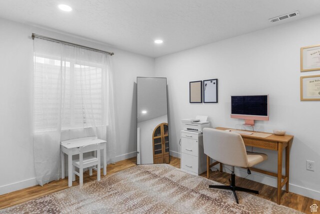 1477 S 3750 E, Spanish Fork, UT 84660 - office space featuring baseboards, wood finished floors, and recessed lighting