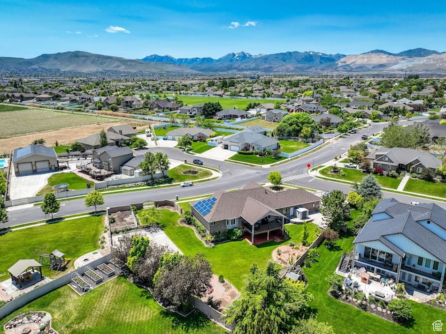 4234 W Swensen Farm Dr S, Riverton, UT 84096 - aerial perspective of suburban area featuring mountains