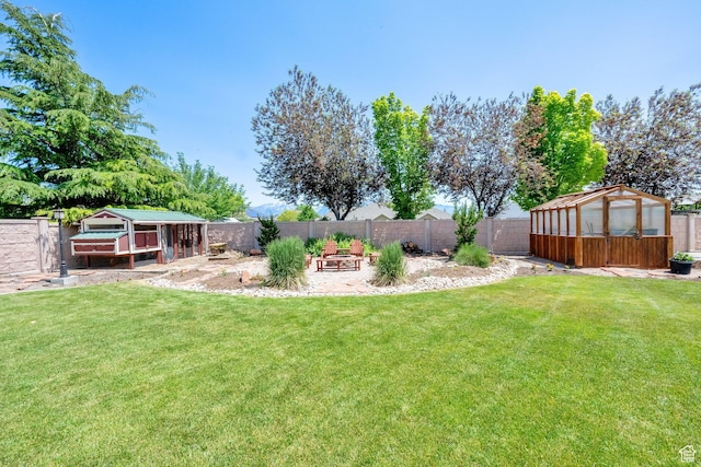 4234 W Swensen Farm Dr S, Riverton, UT 84096 - view of yard featuring an exterior structure, an outdoor structure, and exterior structure