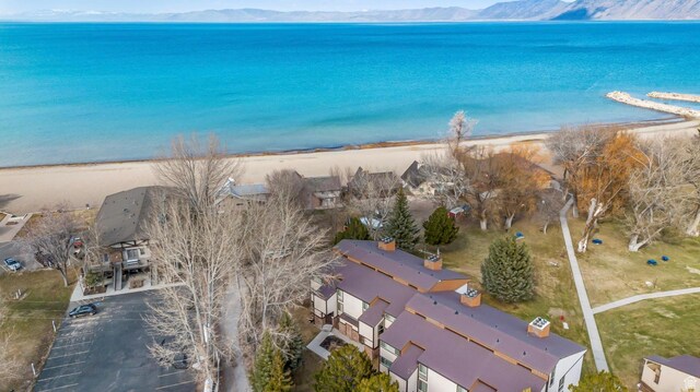 2176 S Bear Blvd Unit 404, Garden City, UT 84028 - aerial overview of property's location featuring a water and mountain view