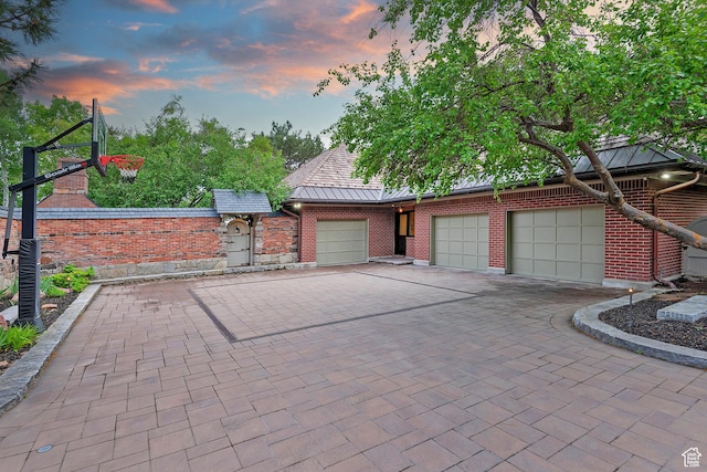 1358 E Tomahawk Dr N, Salt Lake City, UT 84103 - garage featuring driveway