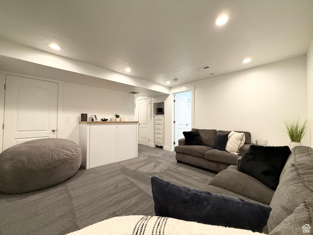 4323 W Burwell Ln, Herriman, UT 84096 - living area featuring carpet and recessed lighting