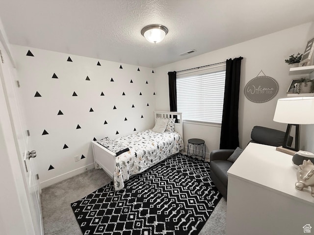 4323 W Burwell Ln, Herriman, UT 84096 - carpeted bedroom with a textured ceiling and baseboards