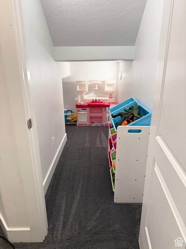 4323 W Burwell Ln, Herriman, UT 84096 - playroom with carpet flooring and a textured ceiling
