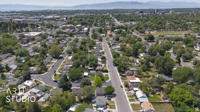 1132 E 360 S, Provo, UT 84606 - aerial overview of property's location with mountains and nearby suburban area