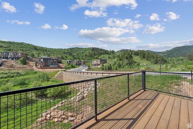 8210 N Toll Creek Ln, Park City, UT 84098 - deck with a mountain view and a forest view