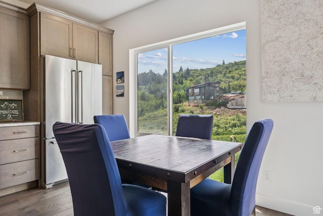 8210 N Toll Creek Ln, Park City, UT 84098 - dining area featuring wood finished floors