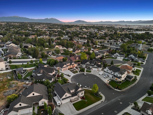 786 S 820 E, Pleasant Grove, UT 84062 - aerial view of property and surrounding area with a mountainous background and nearby suburban area
