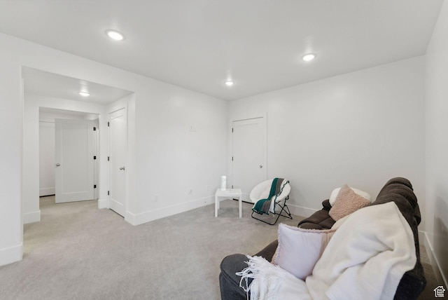 786 S 820 E, Pleasant Grove, UT 84062 - sitting room featuring baseboards, carpet flooring, and recessed lighting