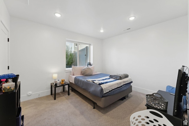 786 S 820 E, Pleasant Grove, UT 84062 - bedroom featuring light colored carpet, recessed lighting, and baseboards