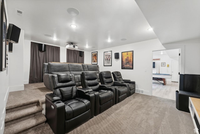 786 S 820 E, Pleasant Grove, UT 84062 - carpeted home theater with baseboards and recessed lighting