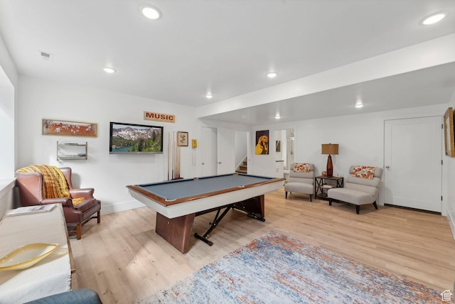 786 S 820 E, Pleasant Grove, UT 84062 - game room featuring light wood-style floors, recessed lighting, pool table, and baseboards