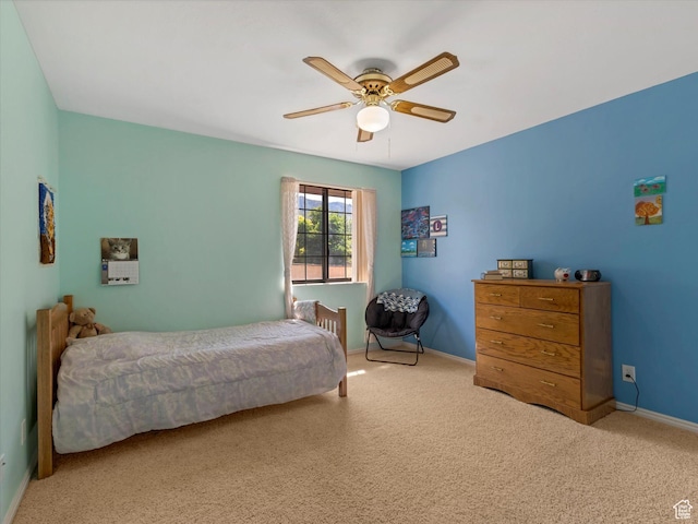 1735 Hayes Dr, Layton, UT 84040 - carpeted bedroom with ceiling fan and baseboards