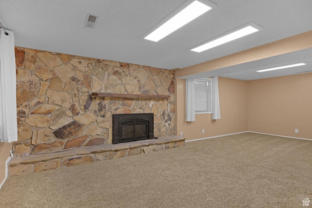895 E 1015 S, Ogden, UT 84404 - unfurnished living room with carpet flooring, baseboards, and a fireplace