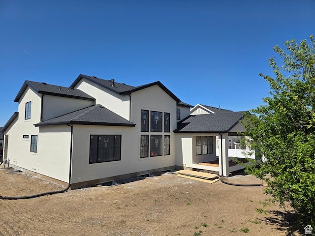 1419 E Heights Way S Unit 15, Fruit Heights, UT 84037 - rear view of property featuring stucco siding and roof with shingles