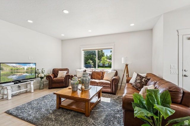 105 S 600 E, Provo, UT 84606 - living room featuring recessed lighting and wood finished floors