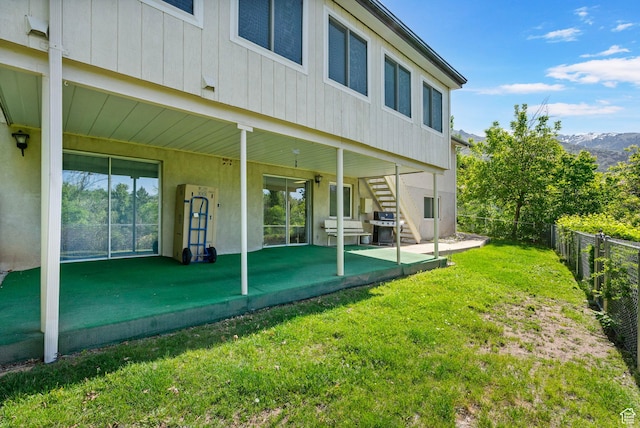 2718 E 200 N, Layton, UT 84040 - rear view of property with stairs and a patio area