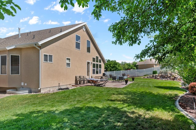 14008 S Emmeline Dr, Herriman, UT 84096 - rear view of property with a patio area and stucco siding