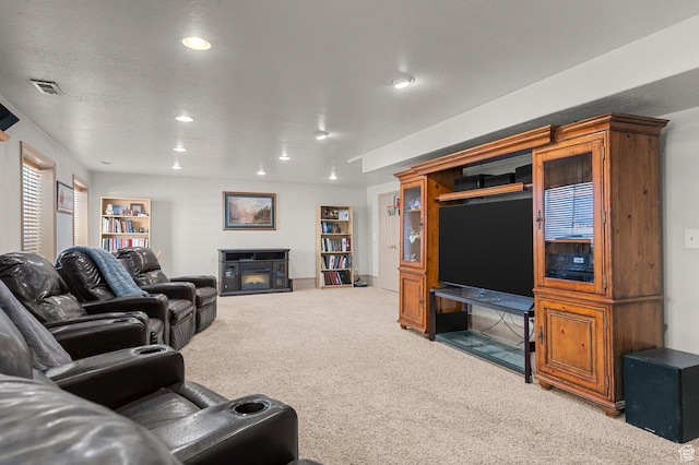 14008 S Emmeline Dr, Herriman, UT 84096 - carpeted living area featuring recessed lighting