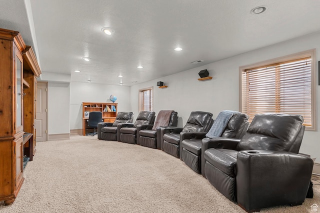 14008 S Emmeline Dr, Herriman, UT 84096 - cinema with carpet floors, recessed lighting, and baseboards