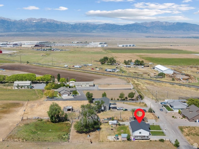 745 W Mckellar, Tooele, UT 84074 - aerial view of property's location featuring rural landscape and a mountainous background