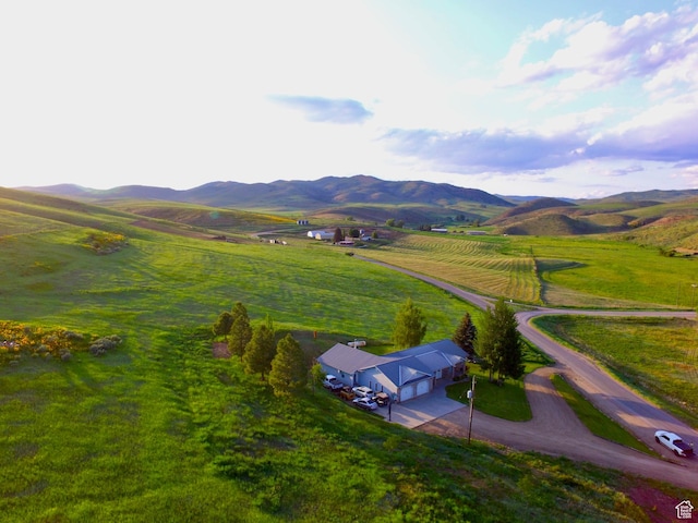 9029 N Treasureton Rd, Preston, ID 83263 - aerial view of sparsely populated area featuring a mountain backdrop