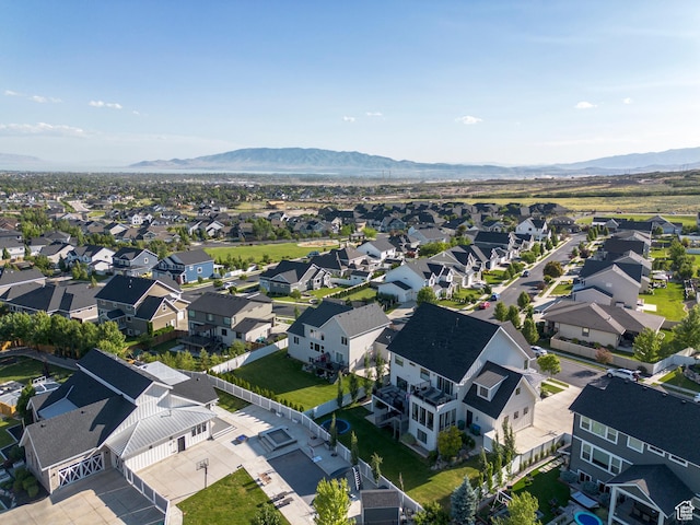 12184 N Bridgegate Way, Highland, UT 84003 - aerial view of residential area with a mountainous background