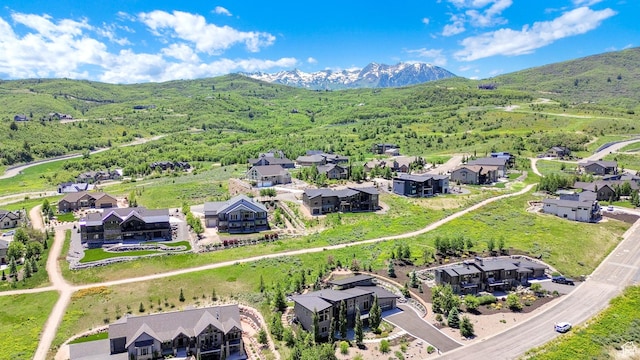 6339 E Quail Ln, Huntsville, UT 84317 - aerial perspective of suburban area with a mountainous background