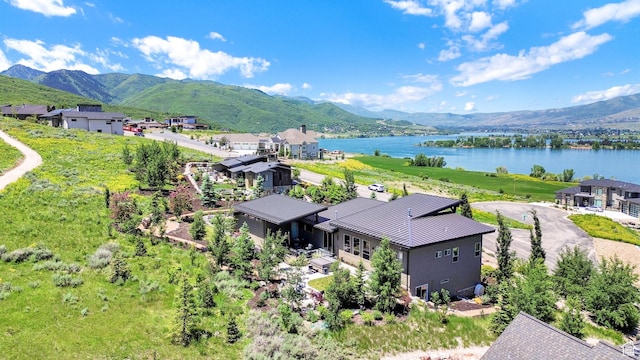 6339 E Quail Ln, Huntsville, UT 84317 - bird's eye view of a water and mountain view