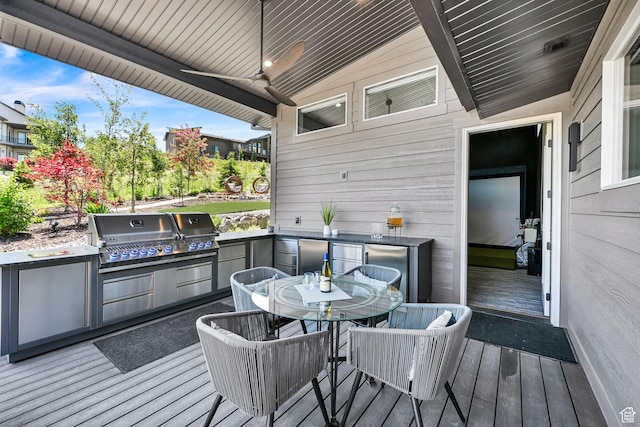 6339 E Quail Ln, Huntsville, UT 84317 - wooden deck with outdoor dining space