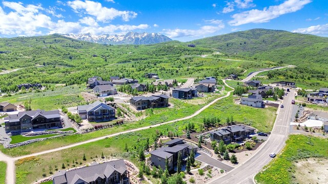 6339 E Quail Ln, Huntsville, UT 84317 - aerial perspective of suburban area with mountains