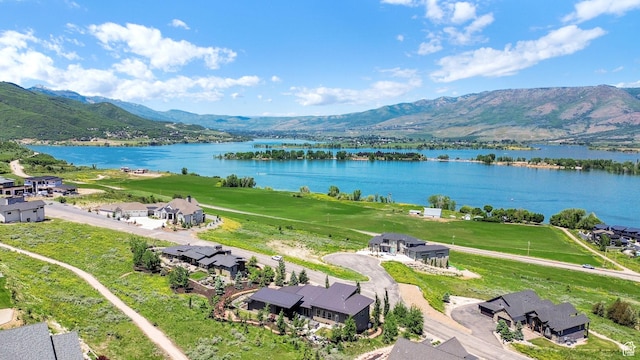 6339 E Quail Ln, Huntsville, UT 84317 - bird's eye view of a water and mountain view