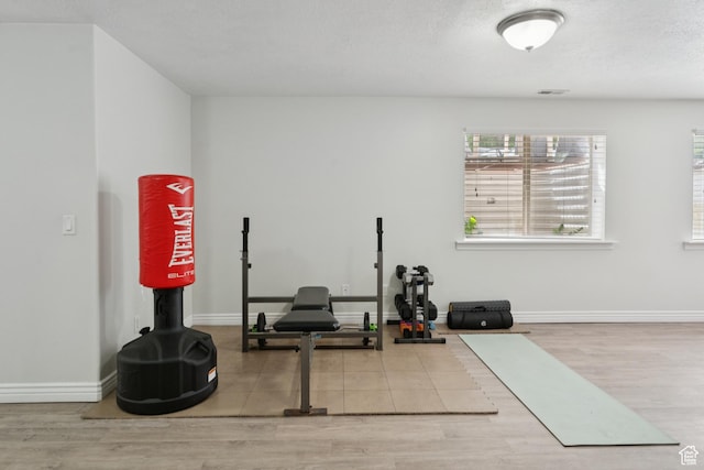 473 W 175 N, Morgan, UT 84050 - workout area featuring wood finished floors and baseboards