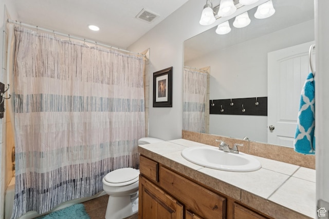 473 W 175 N, Morgan, UT 84050 - full bath with toilet, vanity, tile patterned floors, and a shower with shower curtain