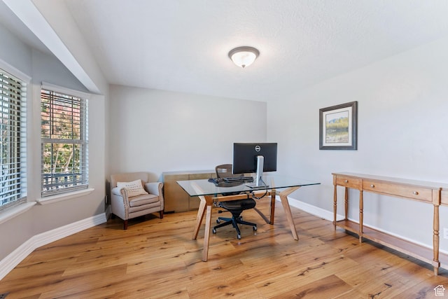 2367 S Wesson Dr, Saratoga Springs, UT 84045 - office area featuring baseboards and light wood-style flooring