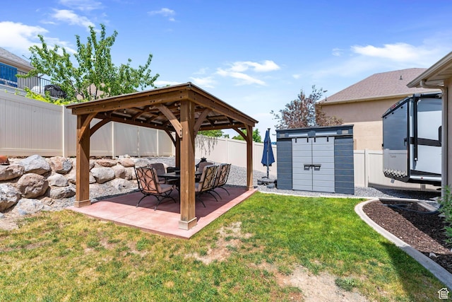 2367 S Wesson Dr, Saratoga Springs, UT 84045 - view of yard featuring a gazebo and a patio