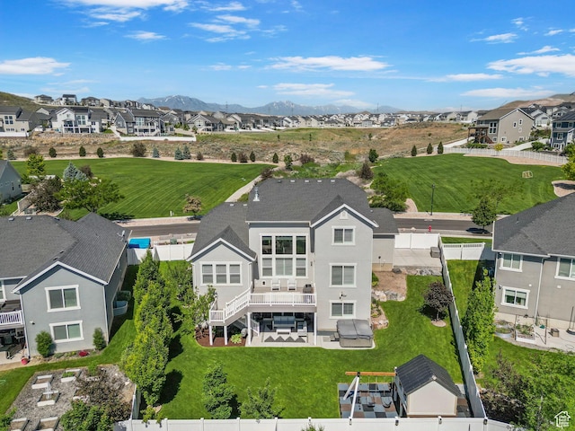 722 N Meridian Dr, Saratoga Springs, UT 84045 - aerial perspective of suburban area featuring a mountain backdrop