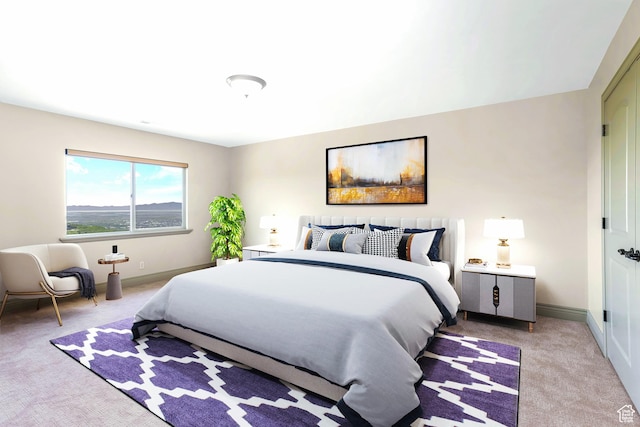 1596 E Millbrook Way S, Bountiful, UT 84010 - bedroom featuring light carpet and baseboards