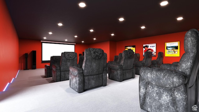 1596 E Millbrook Way S, Bountiful, UT 84010 - carpeted cinema with recessed lighting
