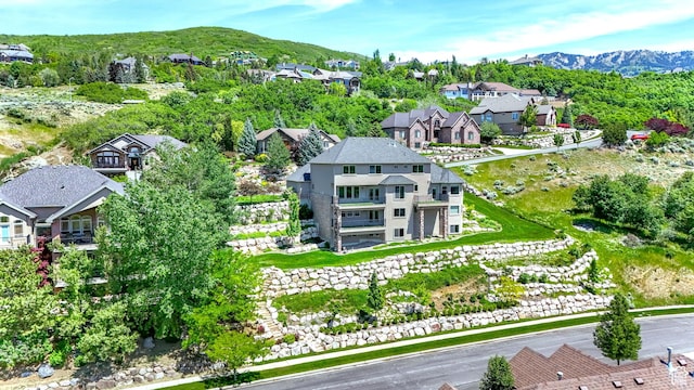 1596 E Millbrook Way S, Bountiful, UT 84010 - aerial perspective of suburban area featuring a mountainous background