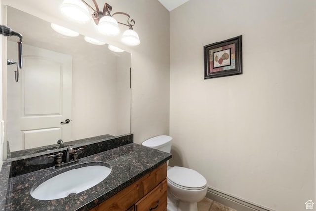 1596 E Millbrook Way S, Bountiful, UT 84010 - bathroom with toilet, vanity, and tile patterned floors