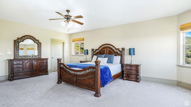 1596 E Millbrook Way S, Bountiful, UT 84010 - bedroom featuring carpet flooring and ceiling fan