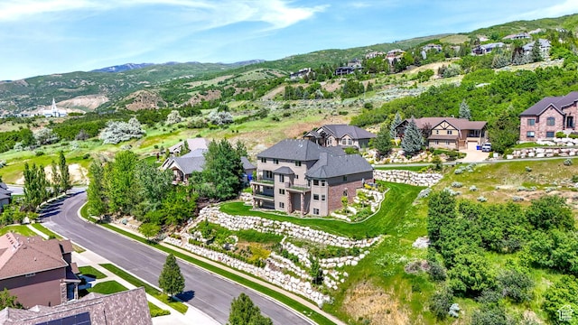 1596 E Millbrook Way S, Bountiful, UT 84010 - aerial view of residential area featuring a mountain backdrop