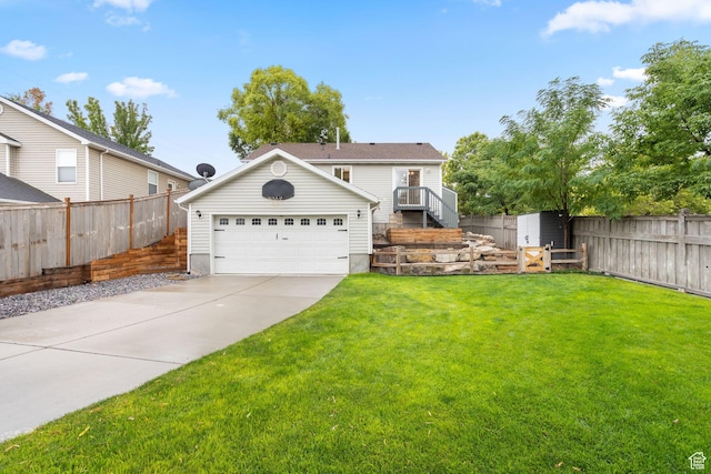3355 E Golden Eagle Rd, Eagle Mountain, UT 84005 - view of front of home with stairs and a detached garage